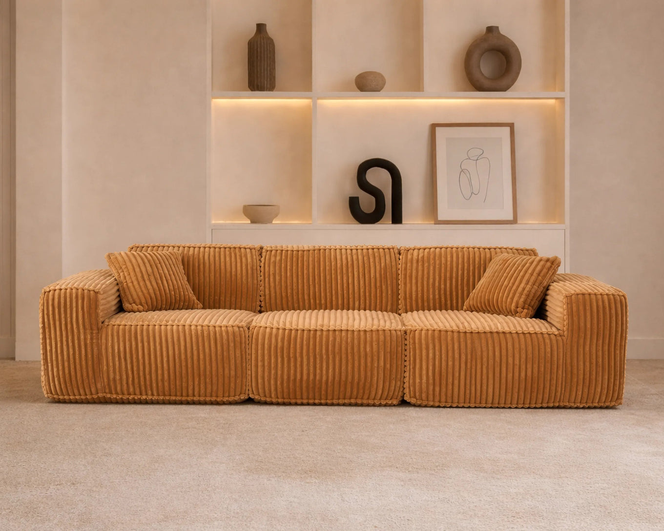 Puffy Domino Three Seater