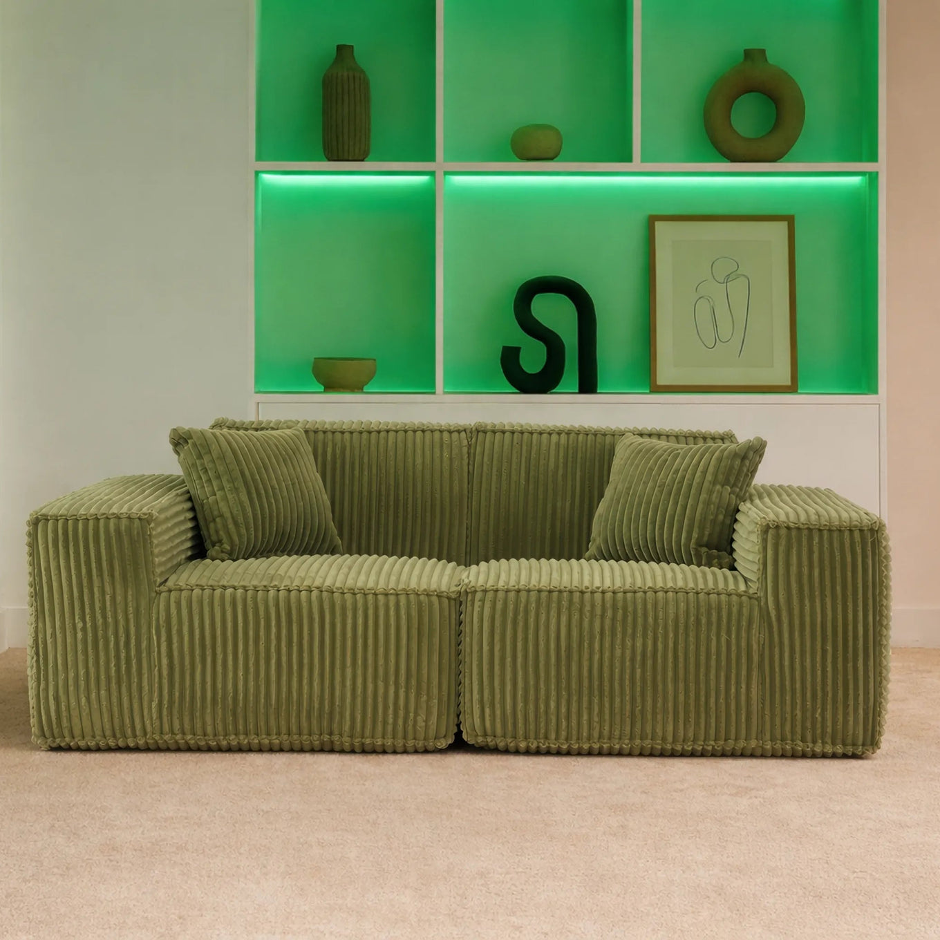 Puffy Domino Loveseat