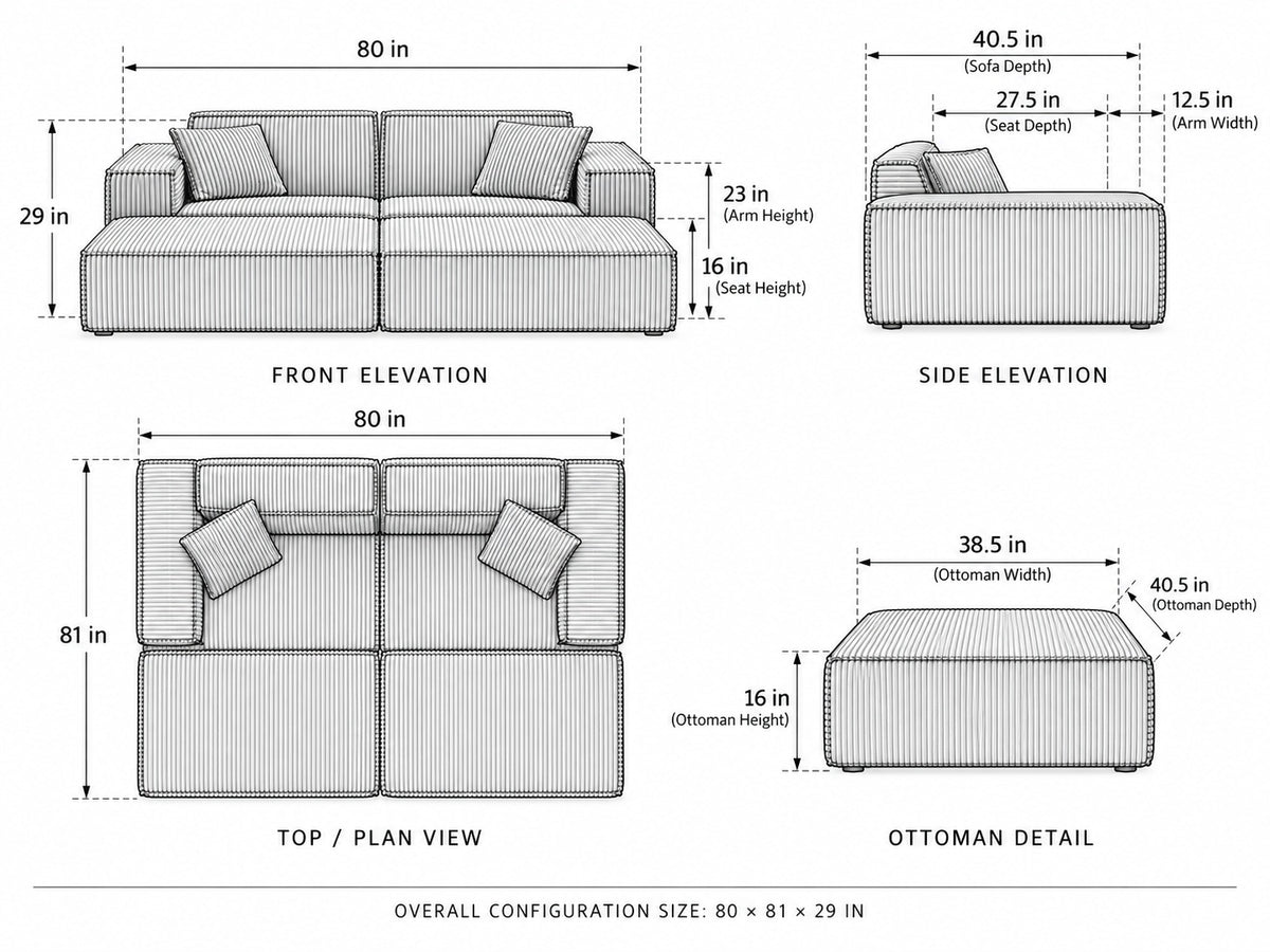 2 seater sofa bed dimensions