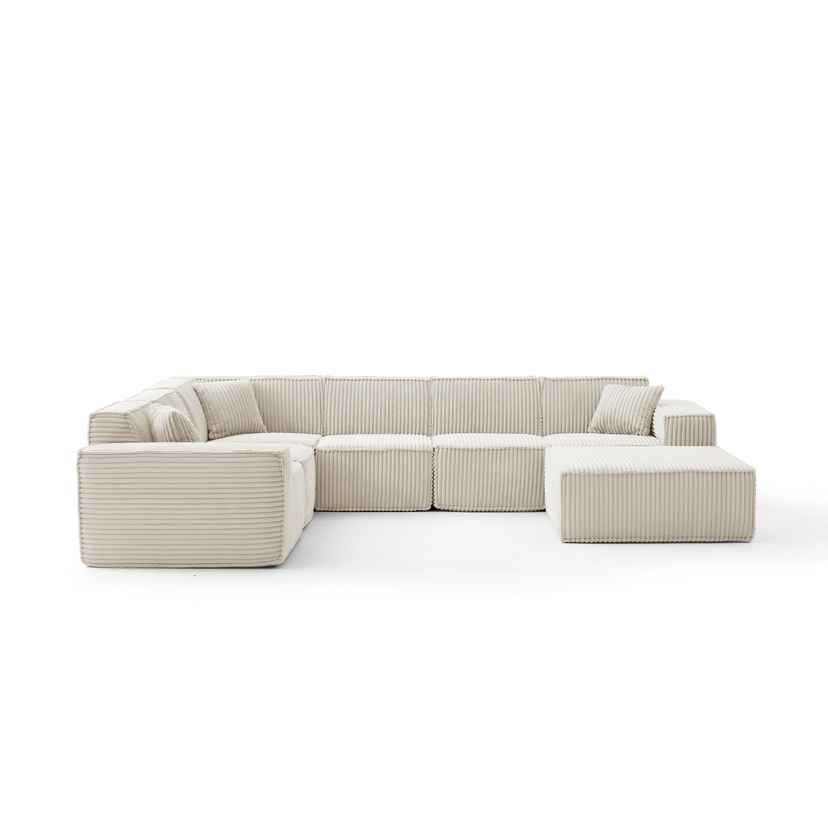 Champagne Mist | Domino Ottoman