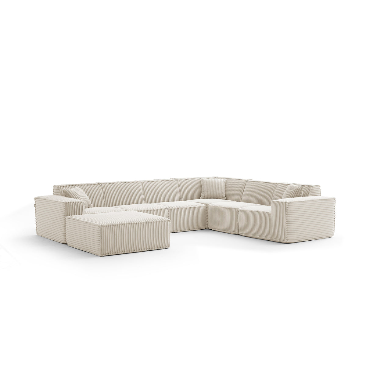 Champagne Mist | Domino Ottoman