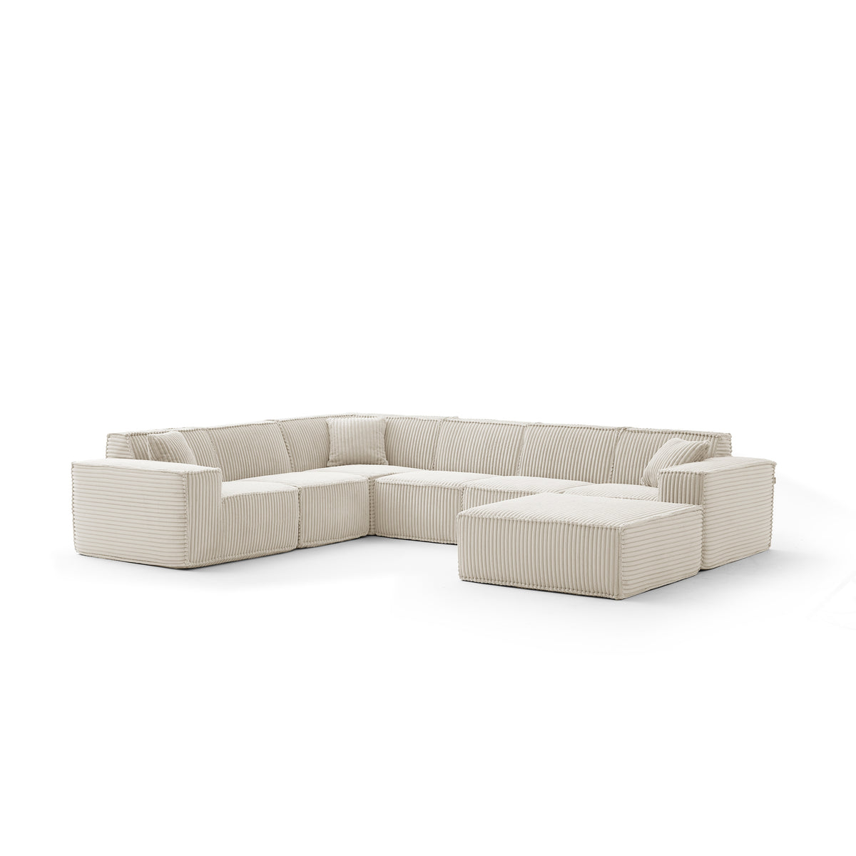 Champagne Mist | Domino Ottoman