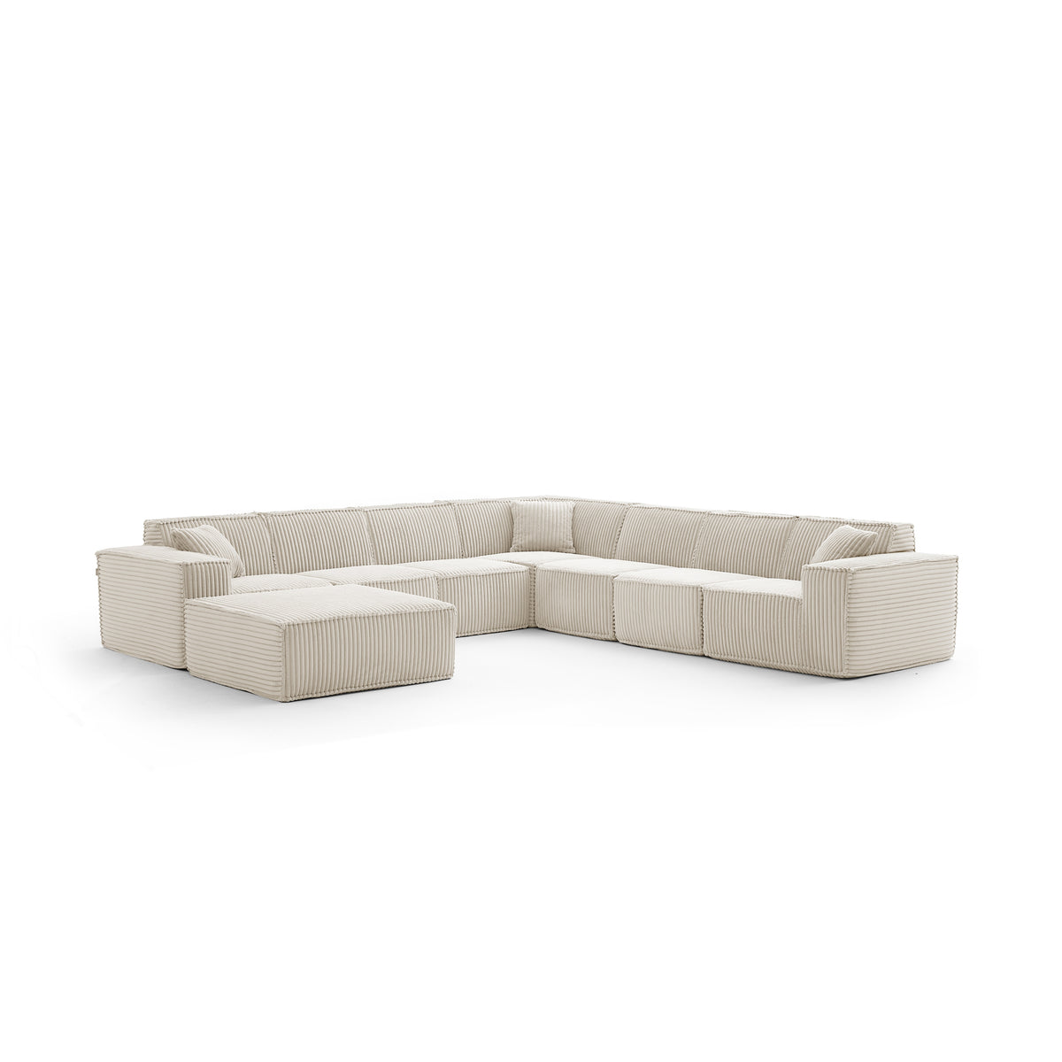 Champagne Mist | Domino Ottoman