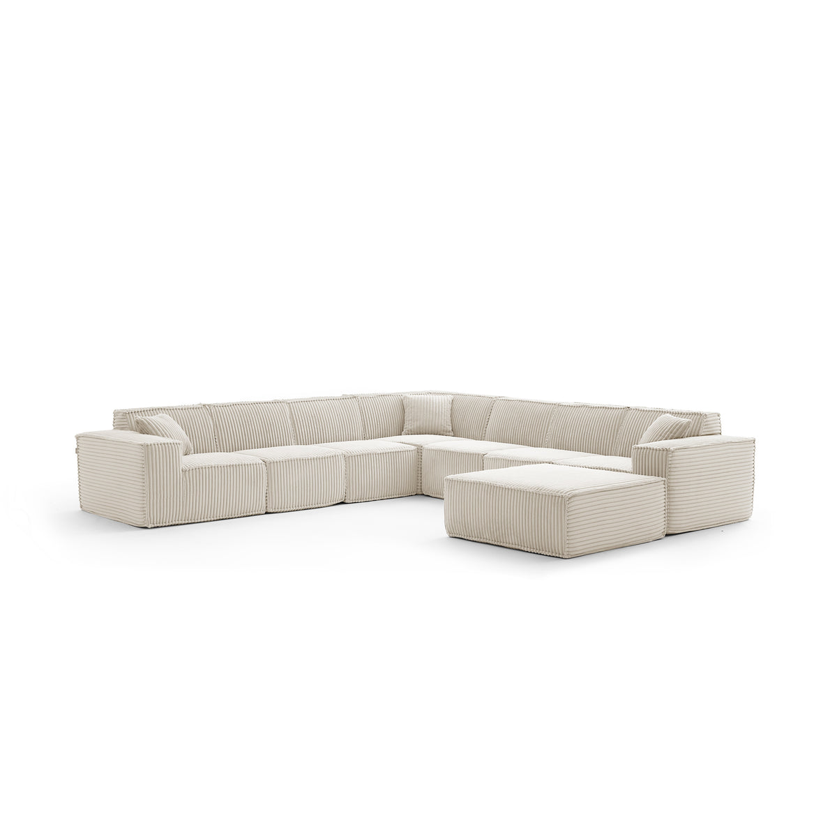 Champagne Mist | Domino Ottoman