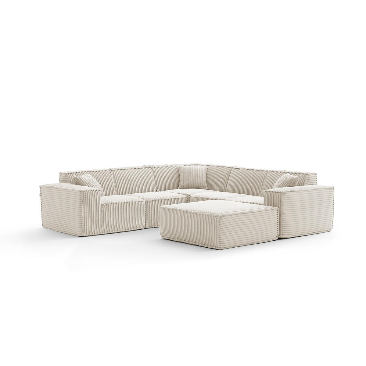 Champagne Mist | Domino Ottoman