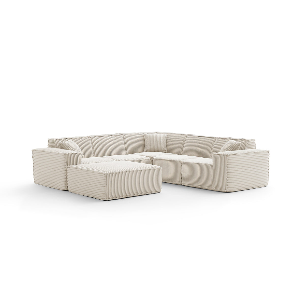 Champagne Mist | Domino Ottoman