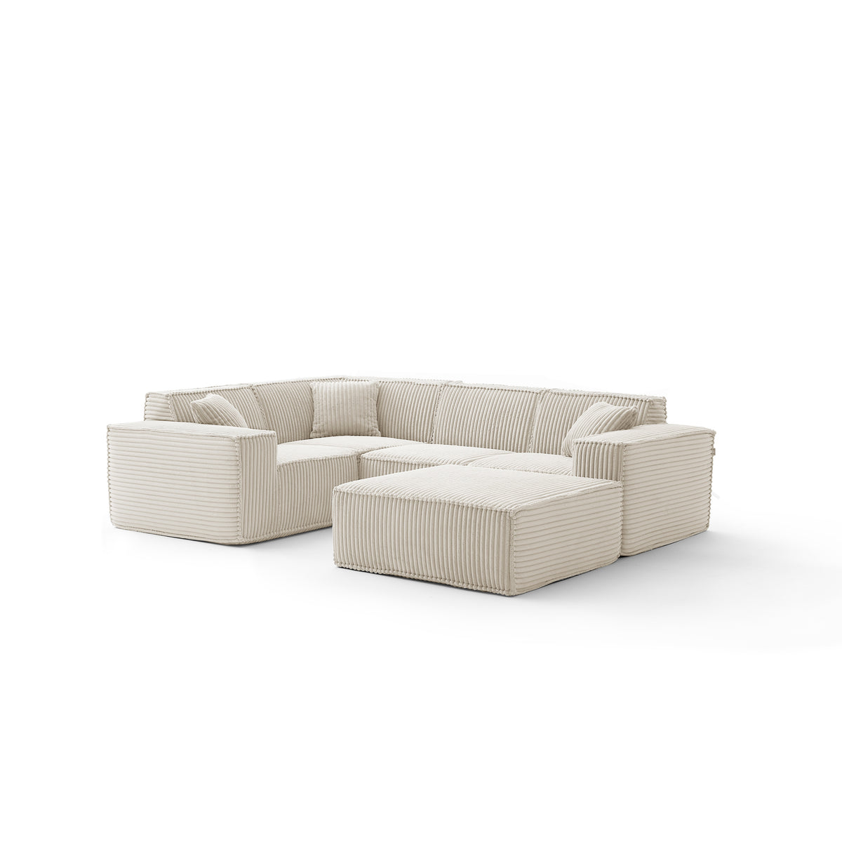 Champagne Mist | Domino Ottoman