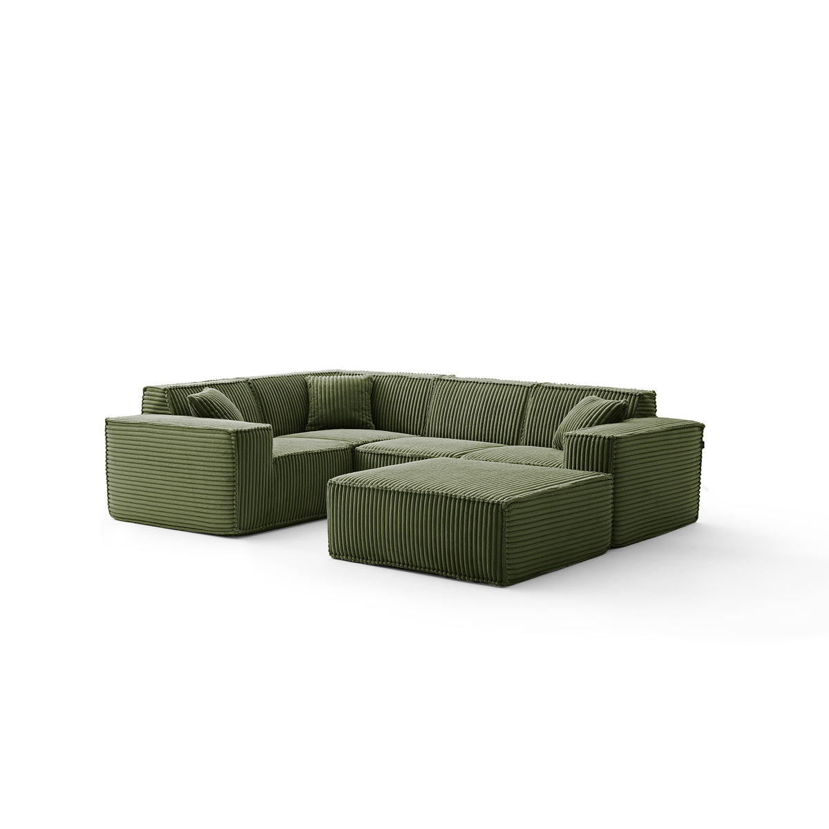 Forest Fern | Domino Ottoman