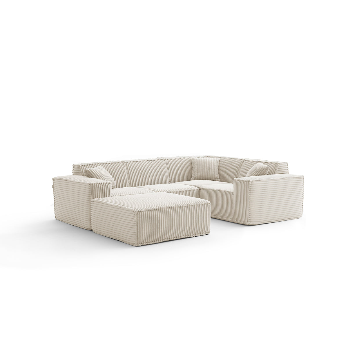 Champagne Mist | Domino Ottoman