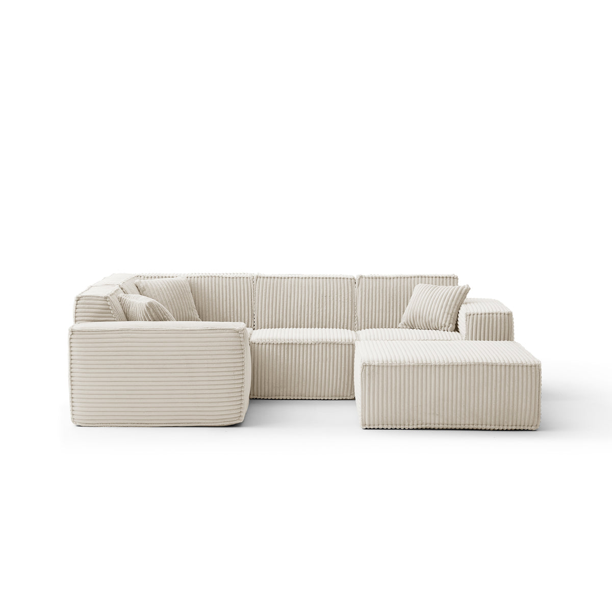 Champagne Mist | Domino Ottoman