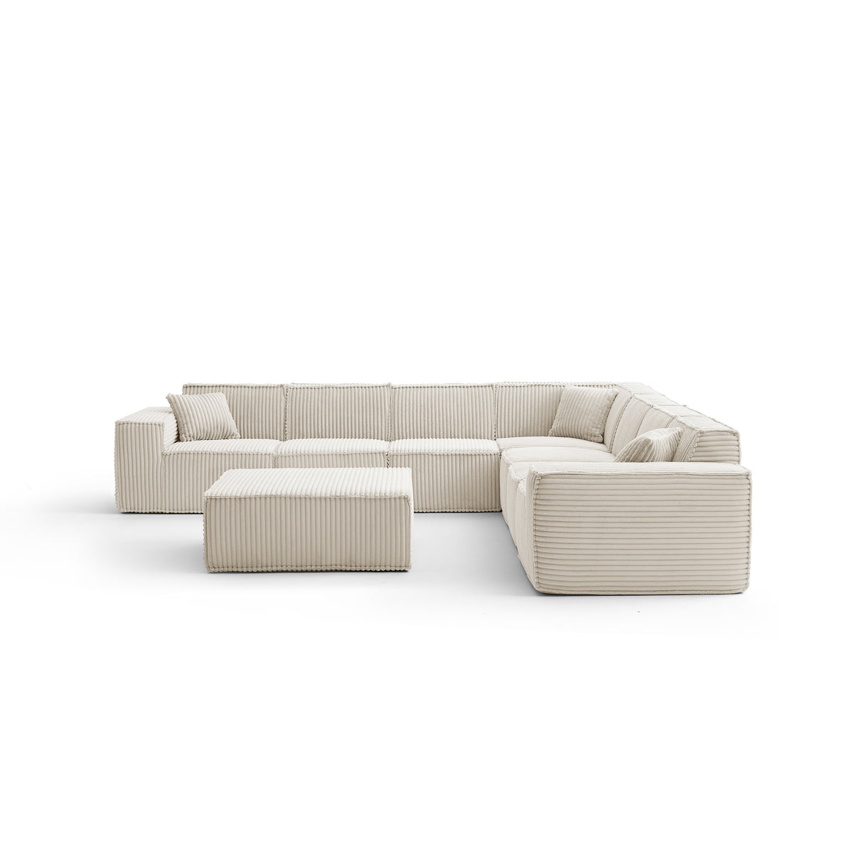 Champagne Mist | Domino Ottoman