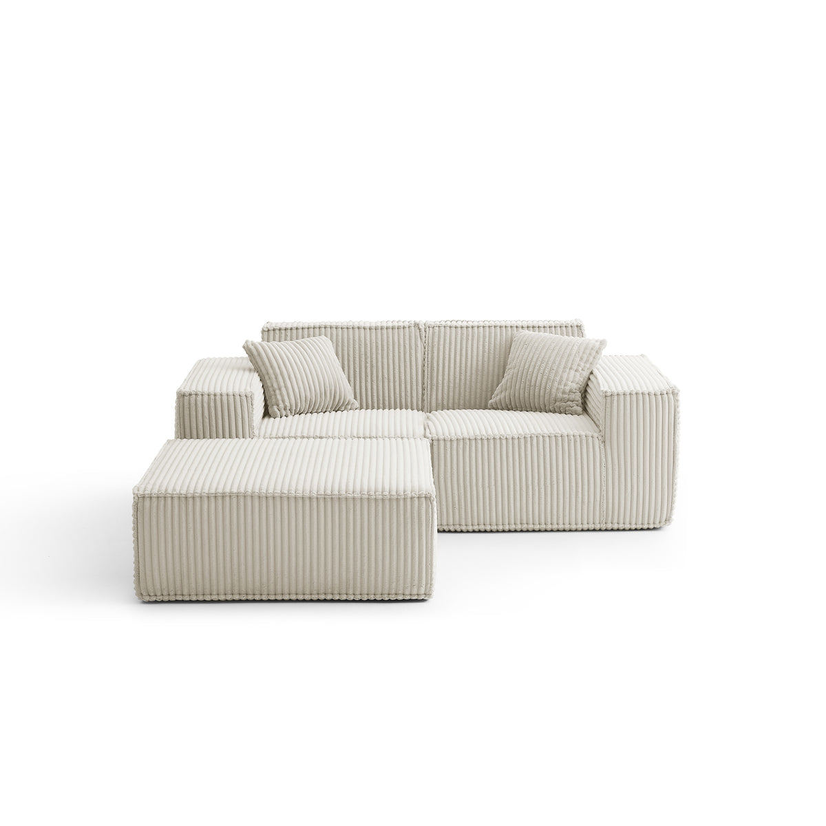 Champagne Mist | Domino Ottoman