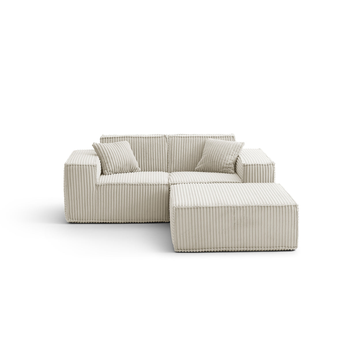 Champagne Mist | Domino Ottoman
