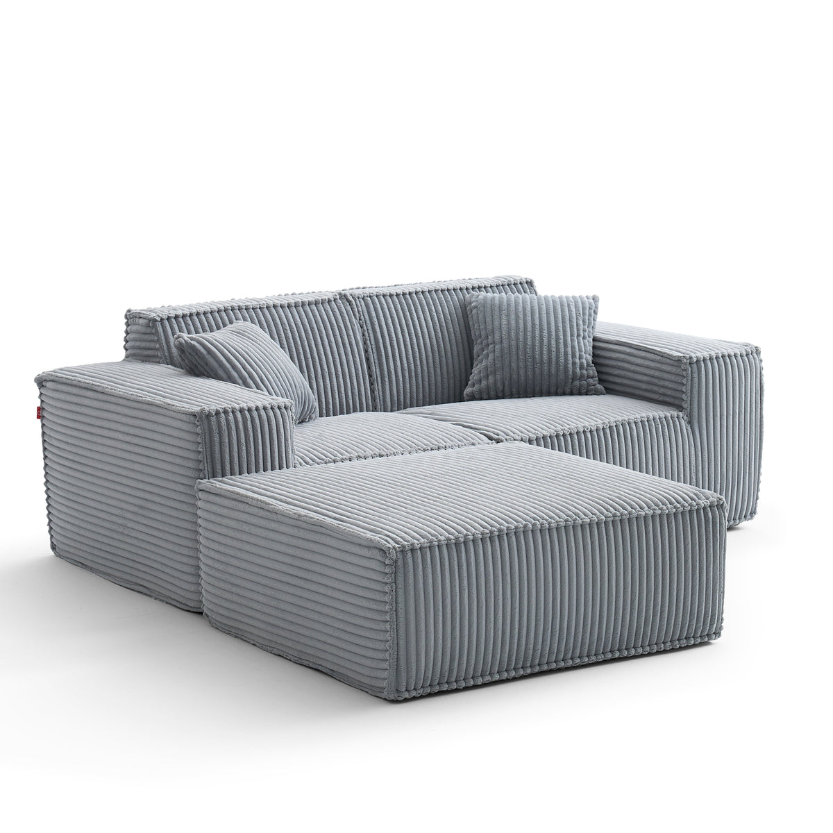 Silver Birch | Domino Ottoman