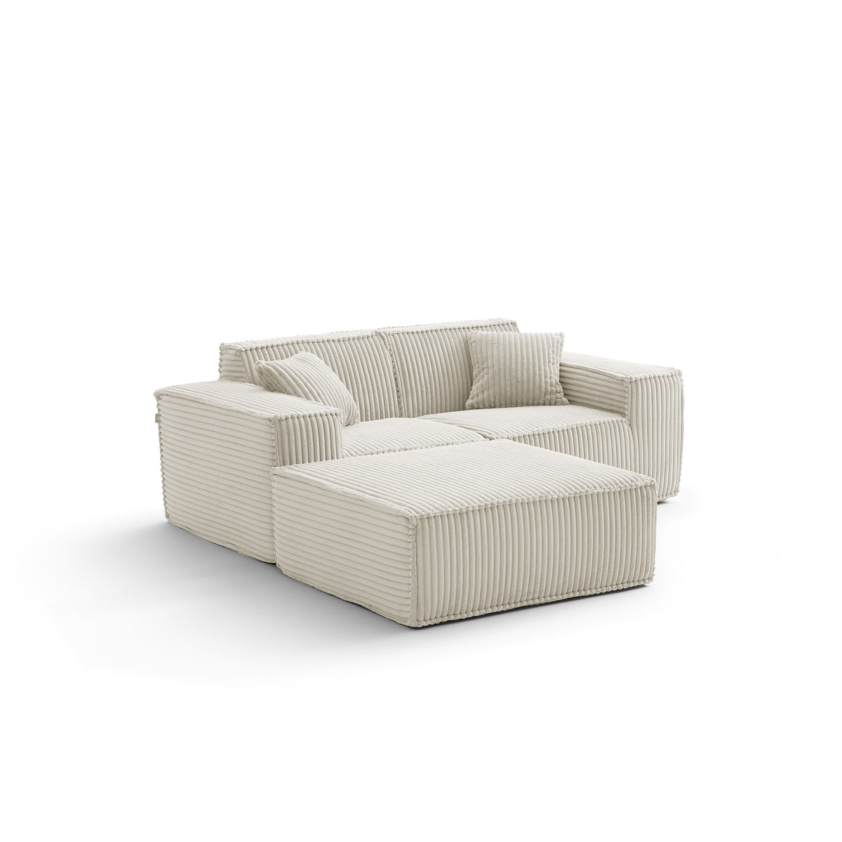 Champagne Mist | Domino Ottoman