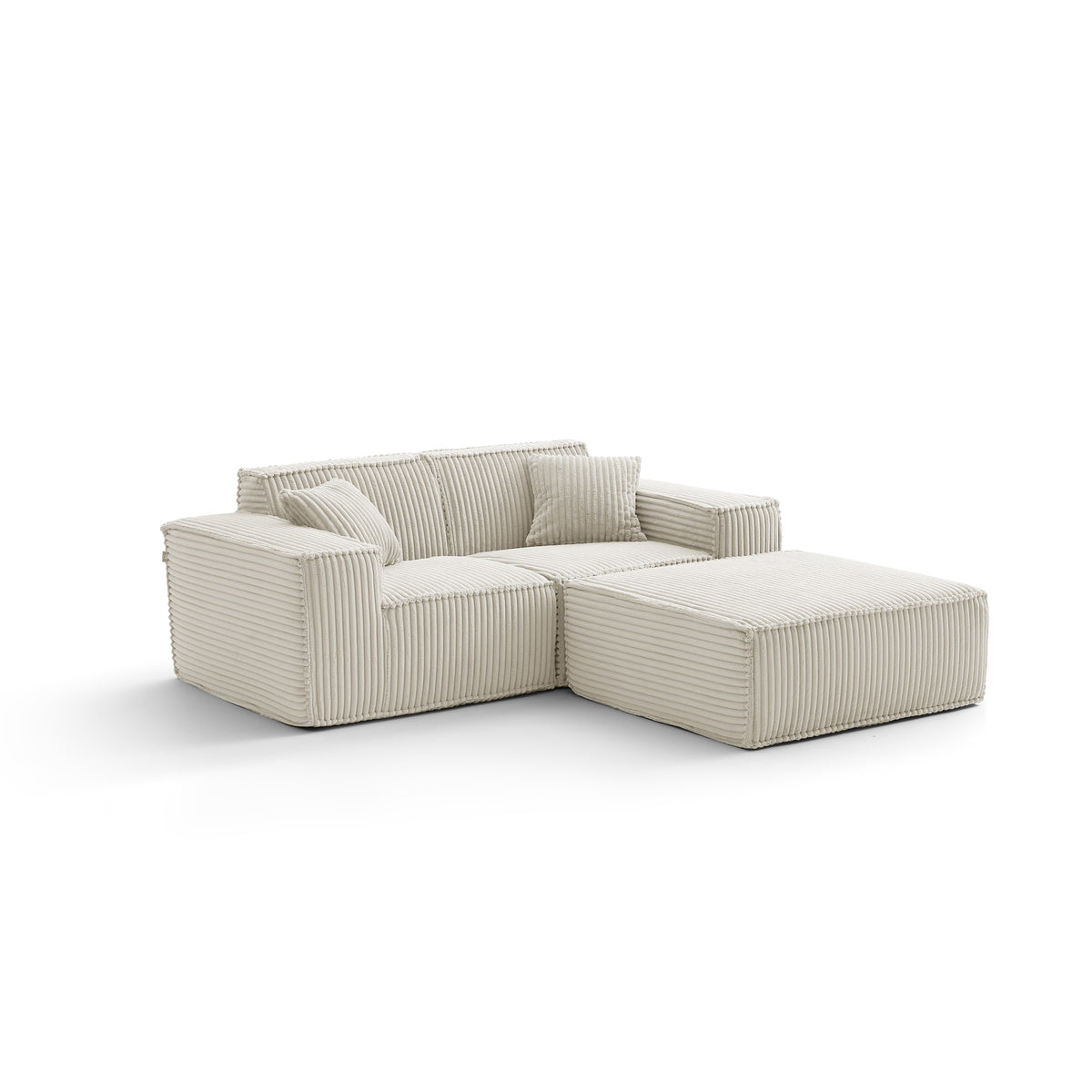 Champagne Mist | Domino Ottoman