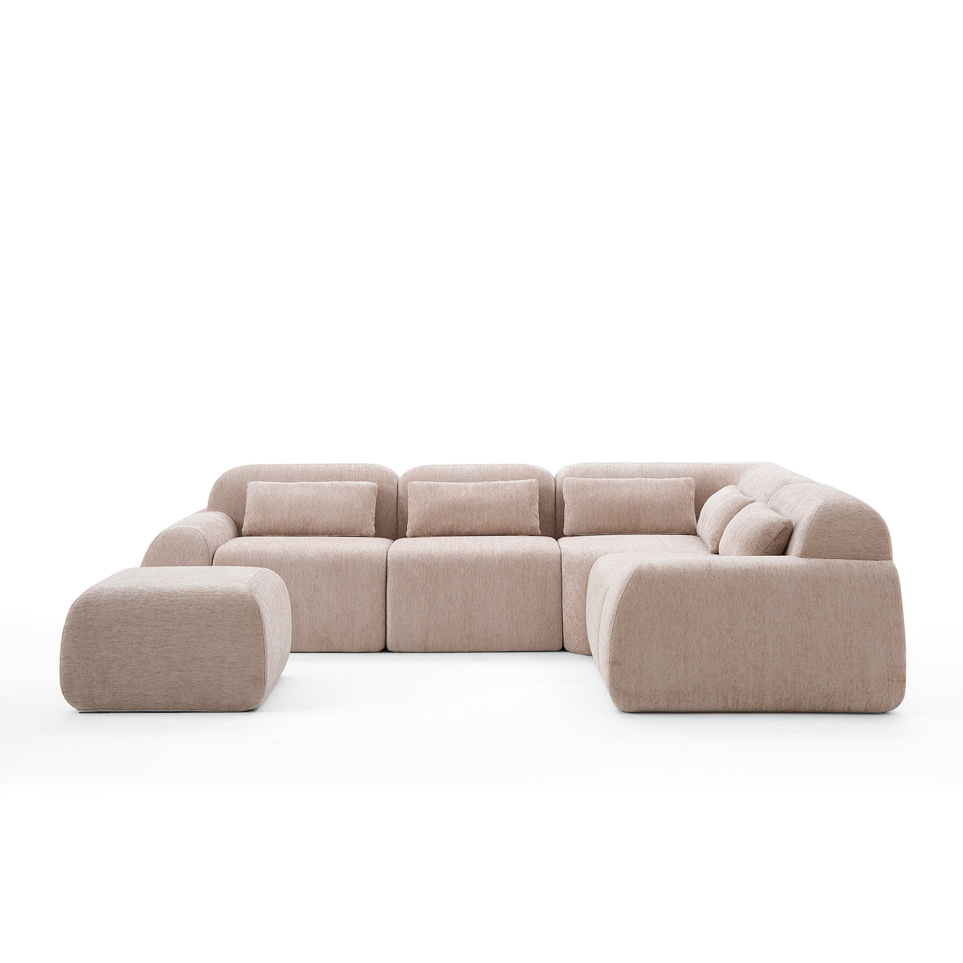 Pearl Corner Sectional + Ottoman