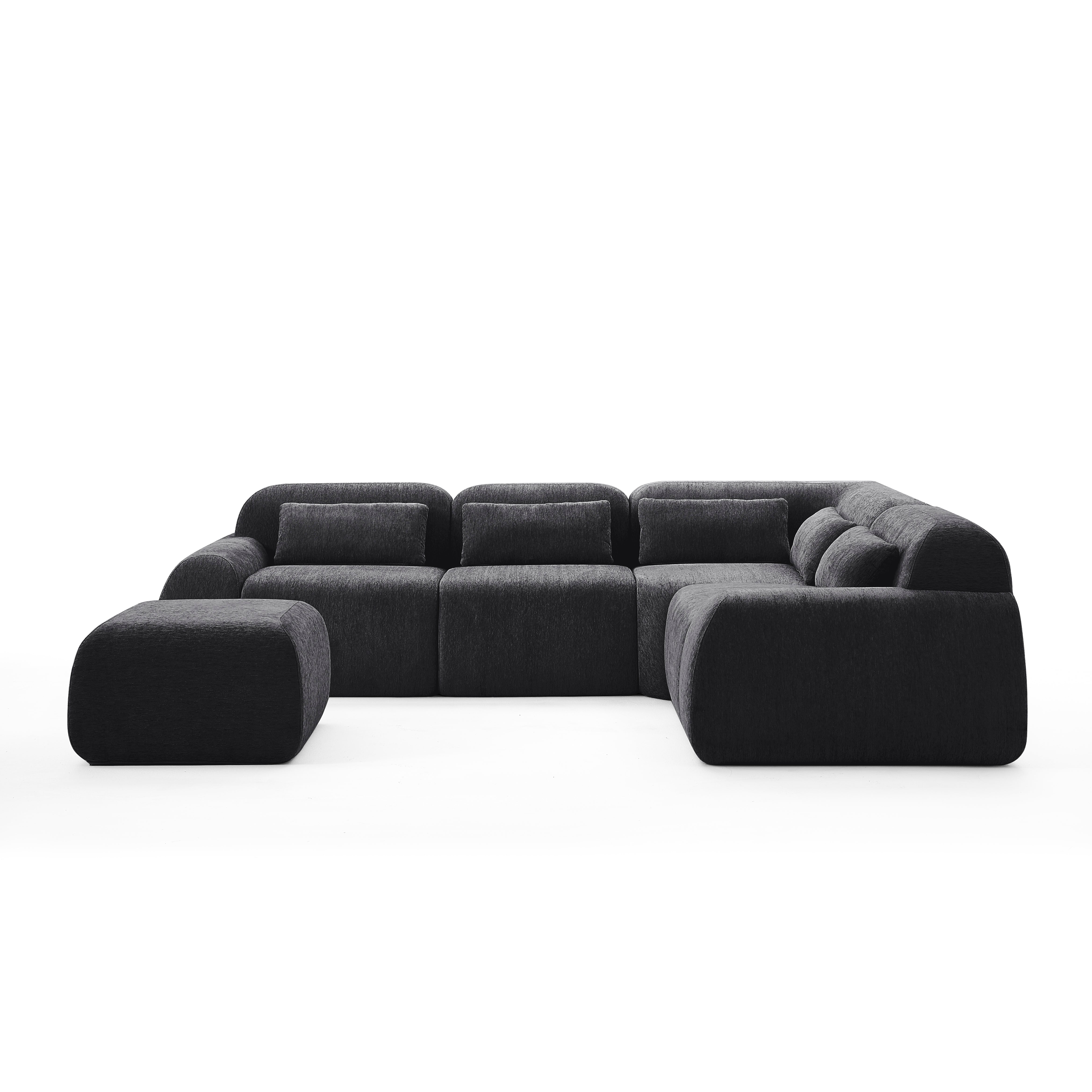 Pearl Corner Sectional + Ottoman
