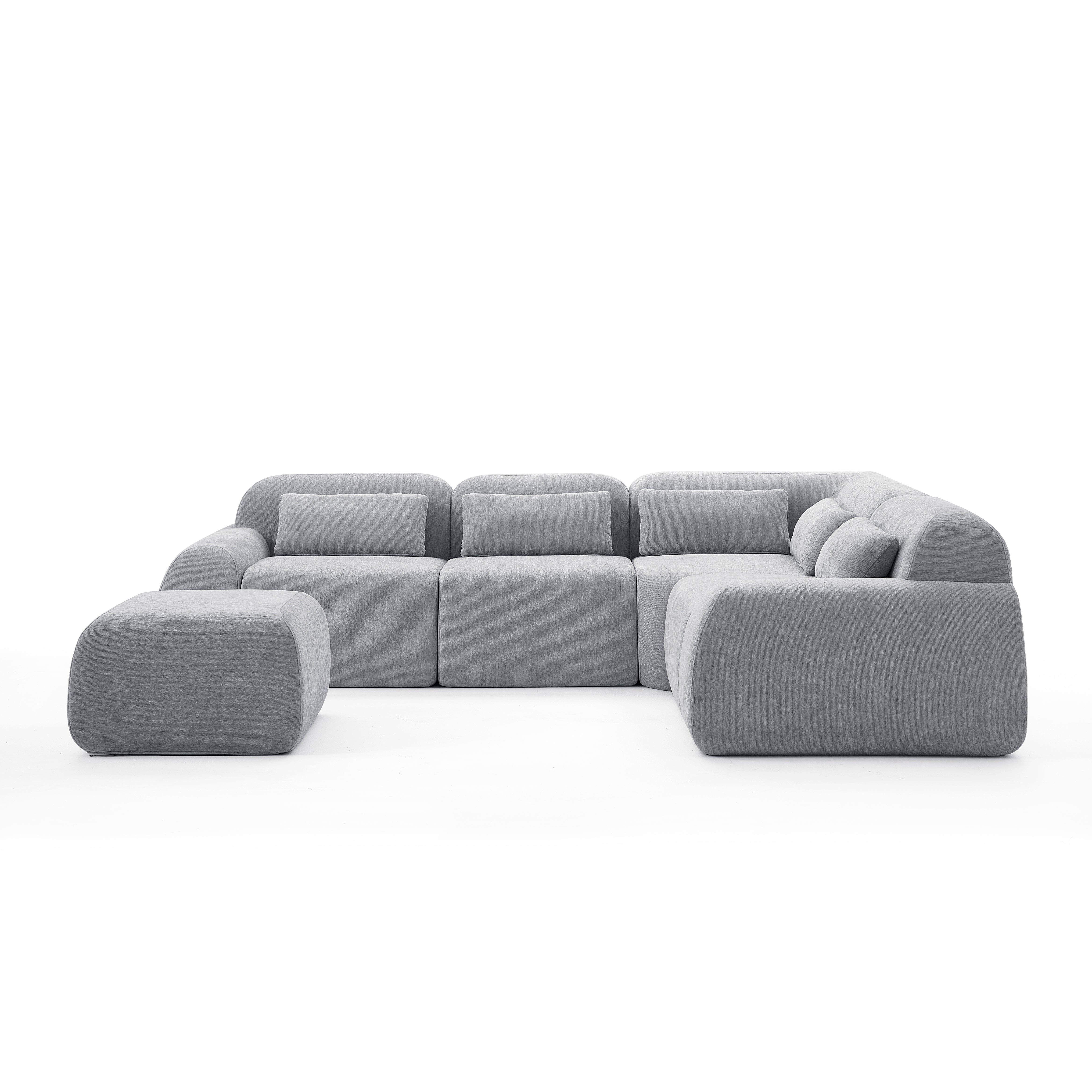 Pearl Corner Sectional + Ottoman