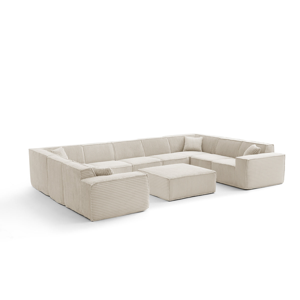 Champagne Mist | Domino Ottoman