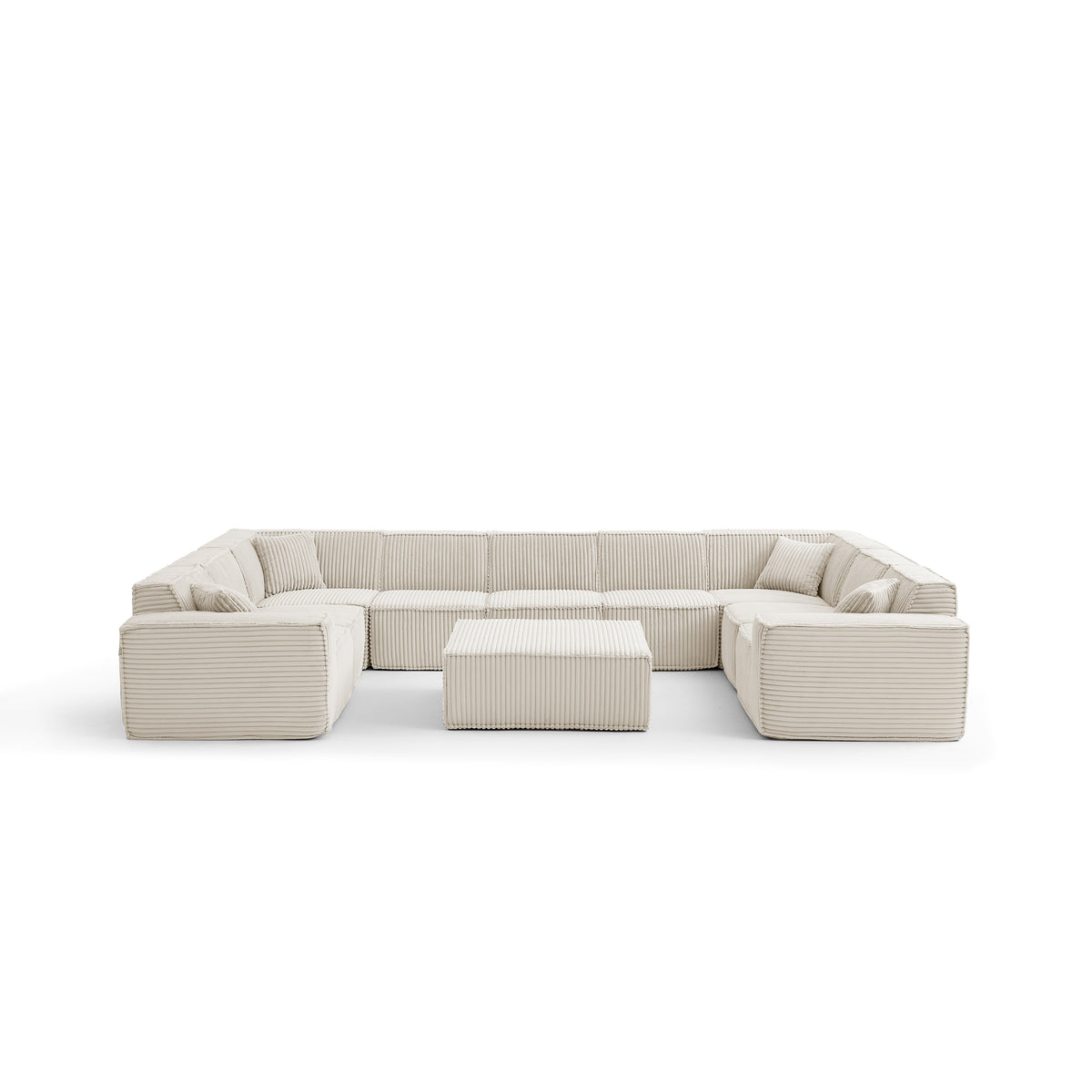 Champagne Mist | Domino Ottoman