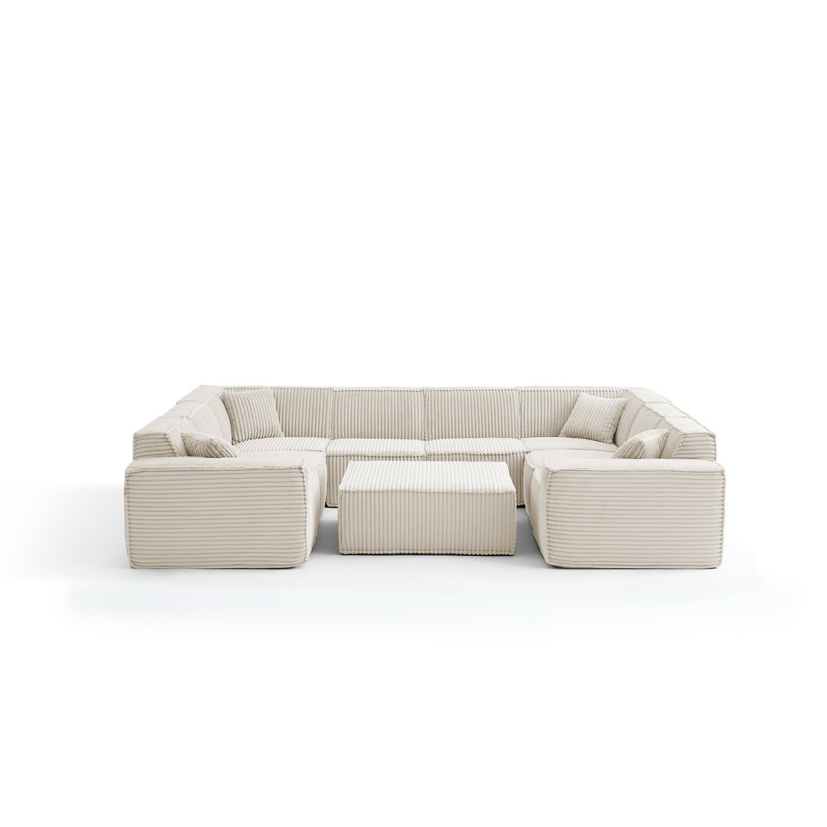 Champagne Mist | Domino Ottoman