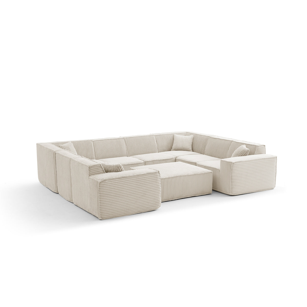 Champagne Mist | Domino Ottoman