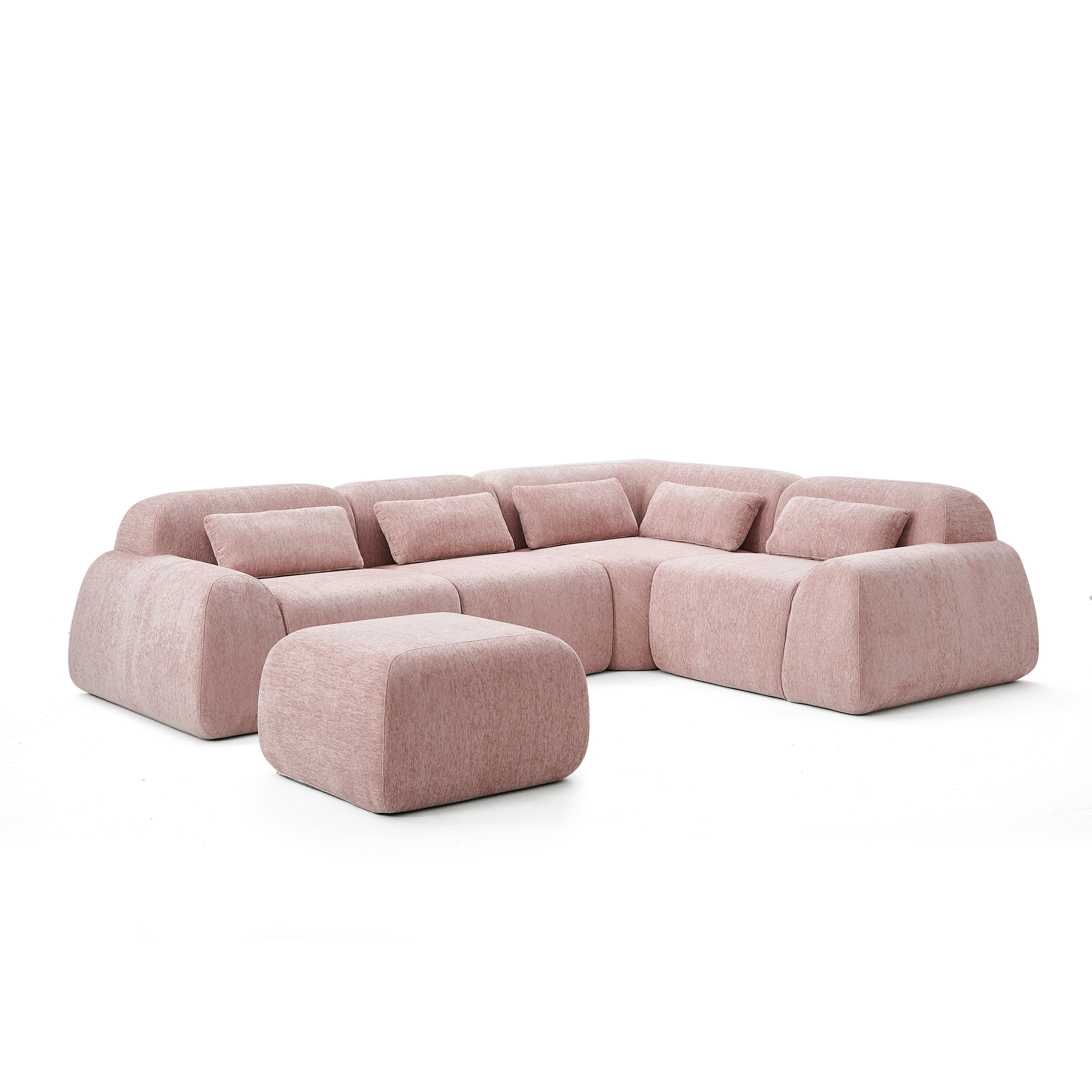 Pearl Corner Sectional + Ottoman