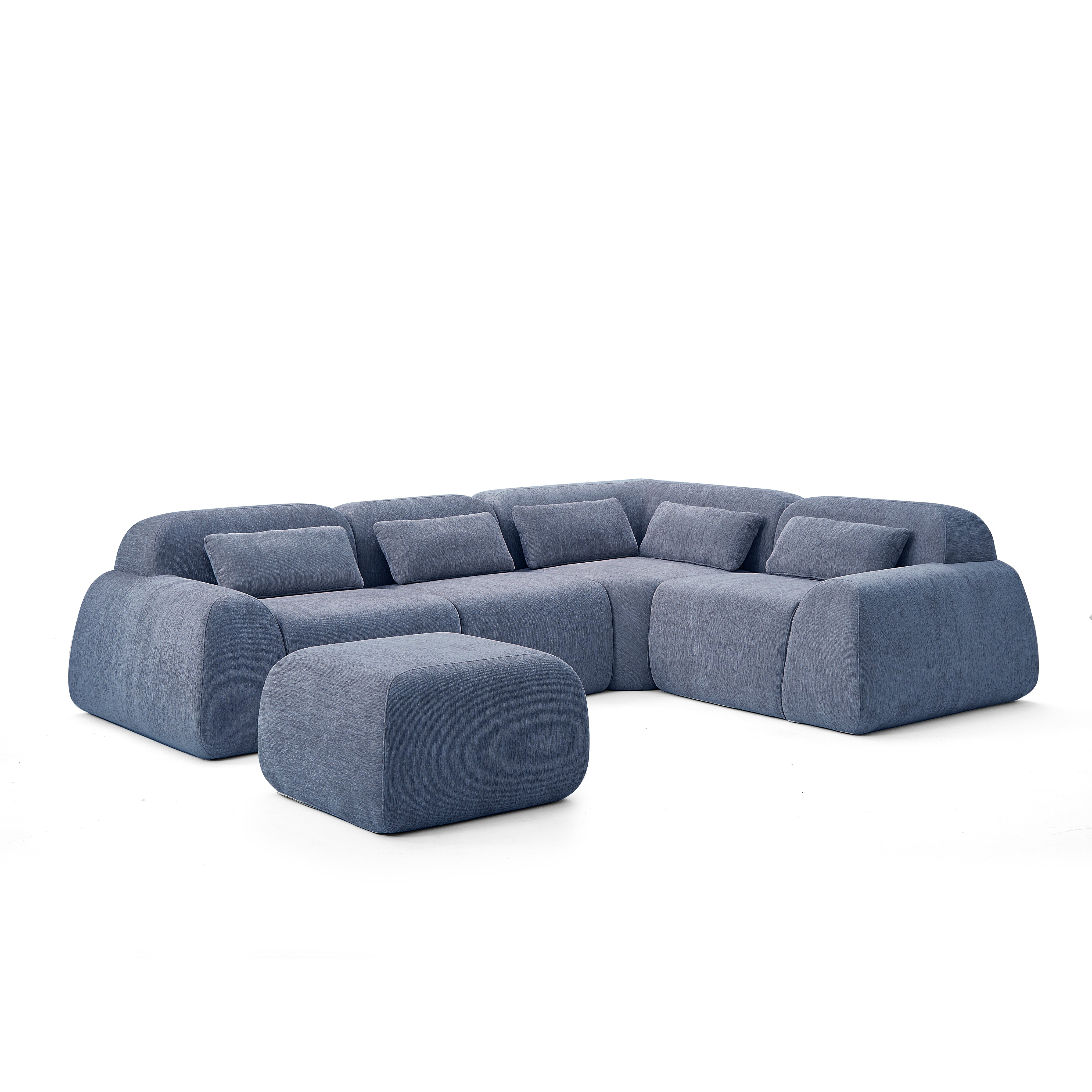 Pearl Corner Sectional + Ottoman