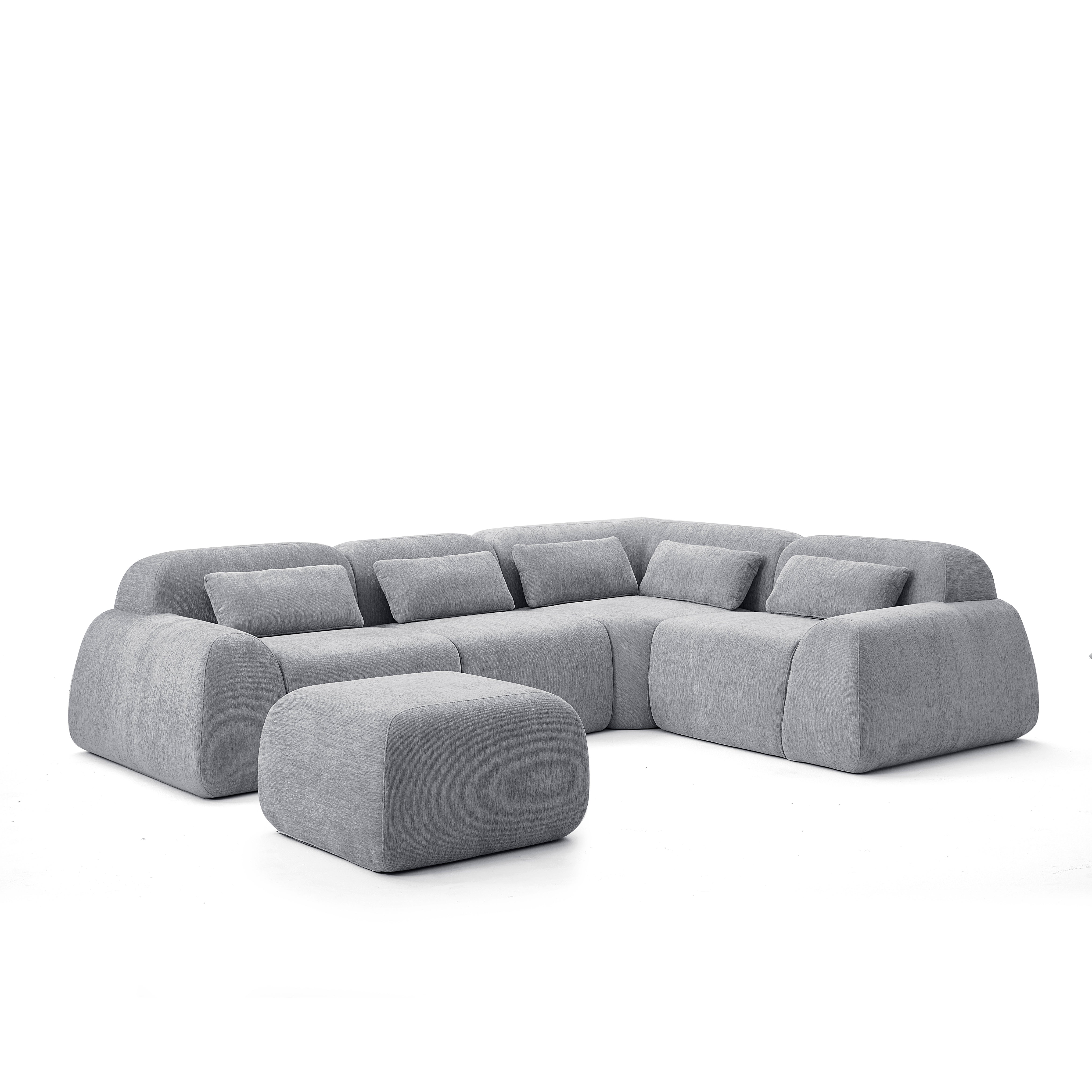 Pearl Corner Sectional + Ottoman
