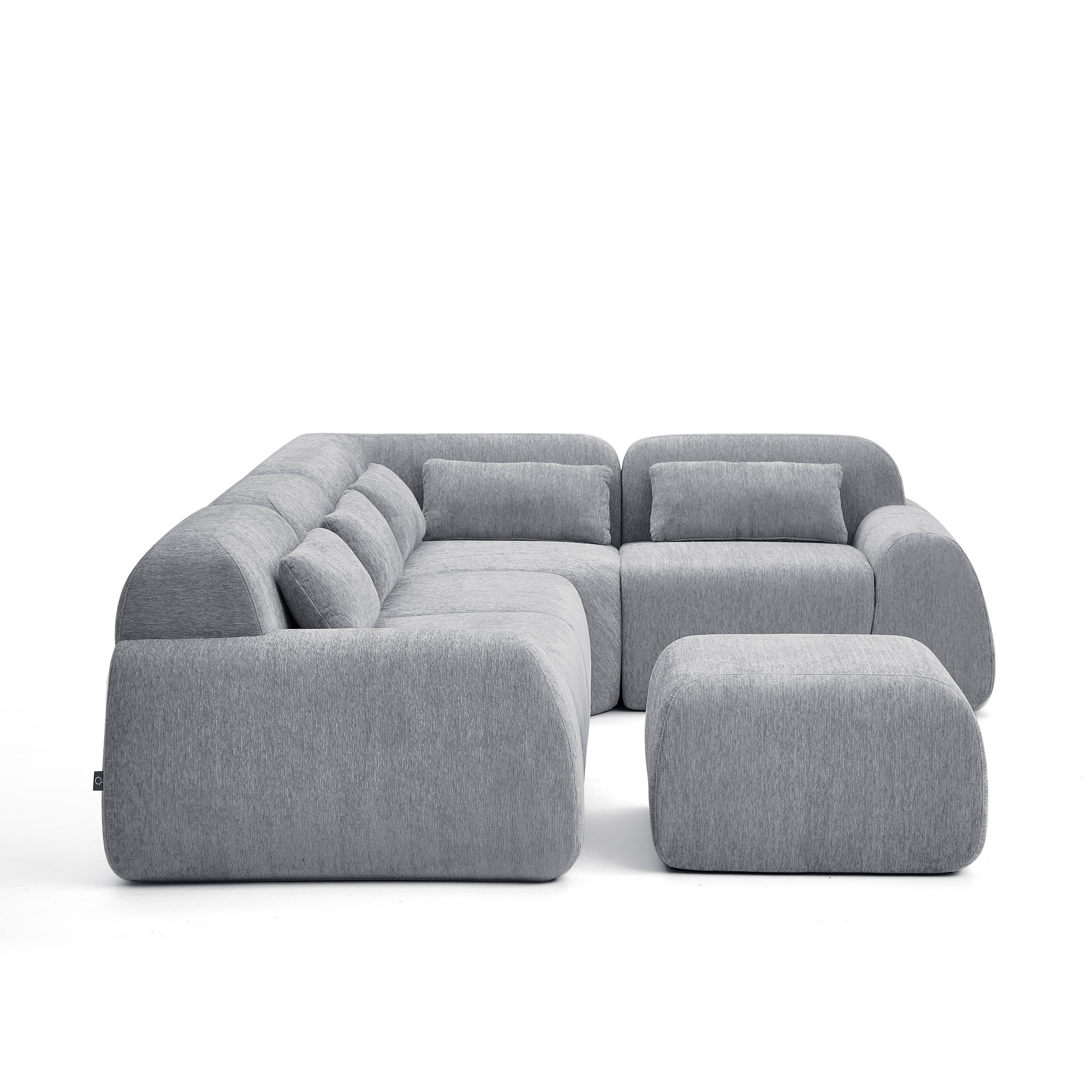 Pearl Corner Sectional + Ottoman