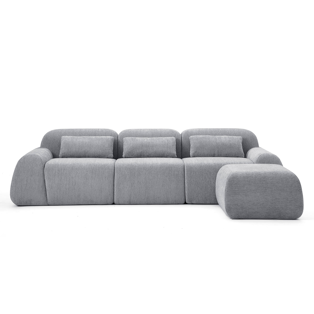 Silver Birch | Pearl Ottoman