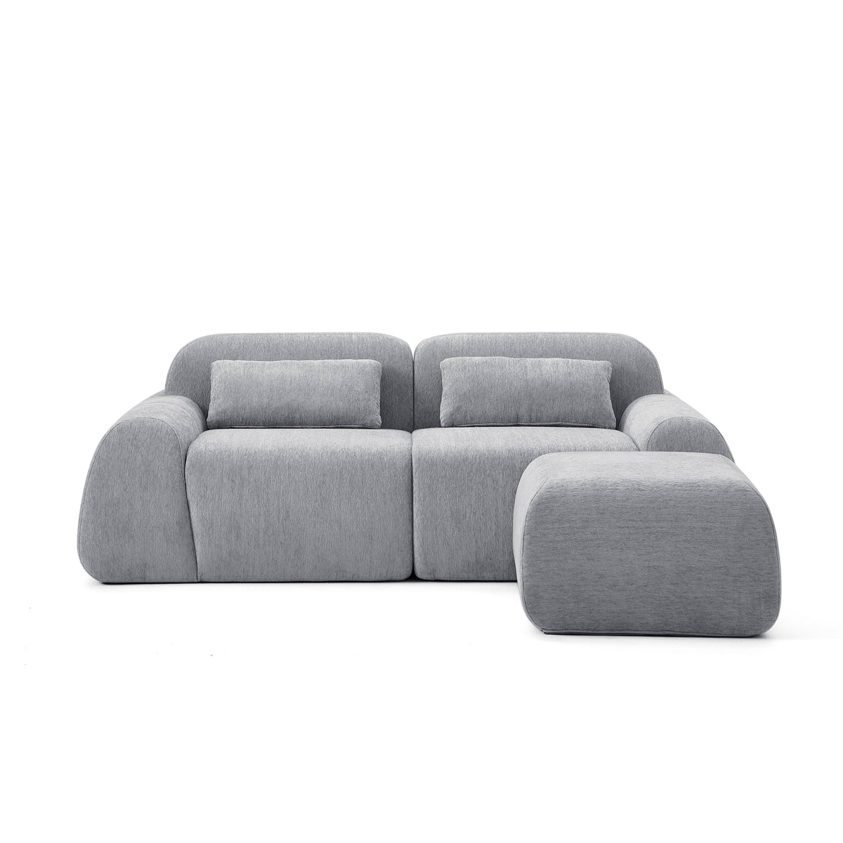 Silver Birch | Pearl Ottoman