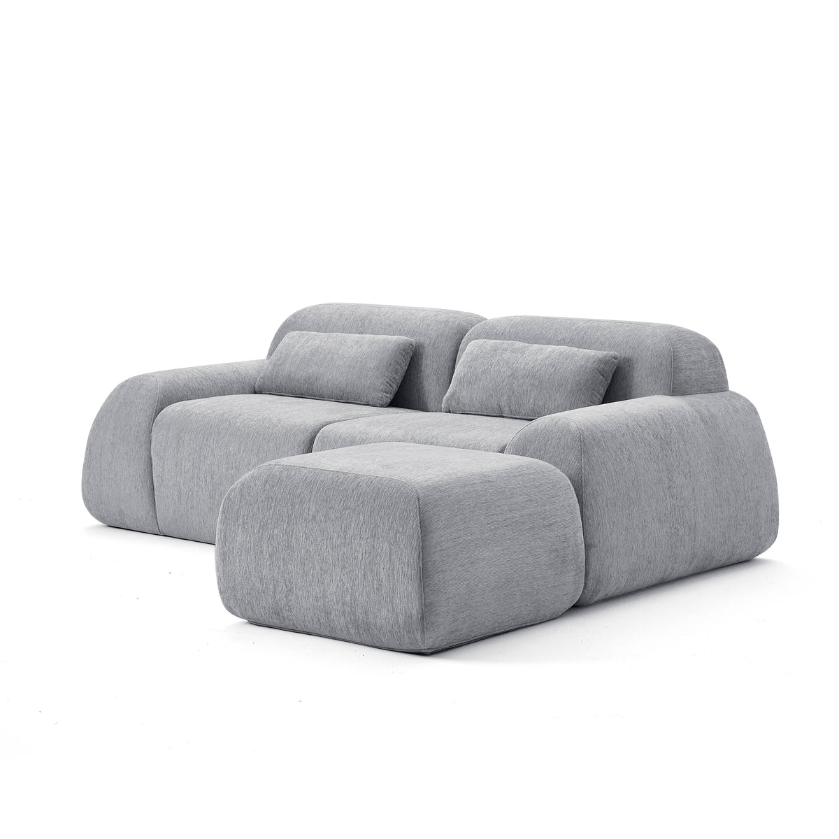Silver Birch | Pearl Ottoman