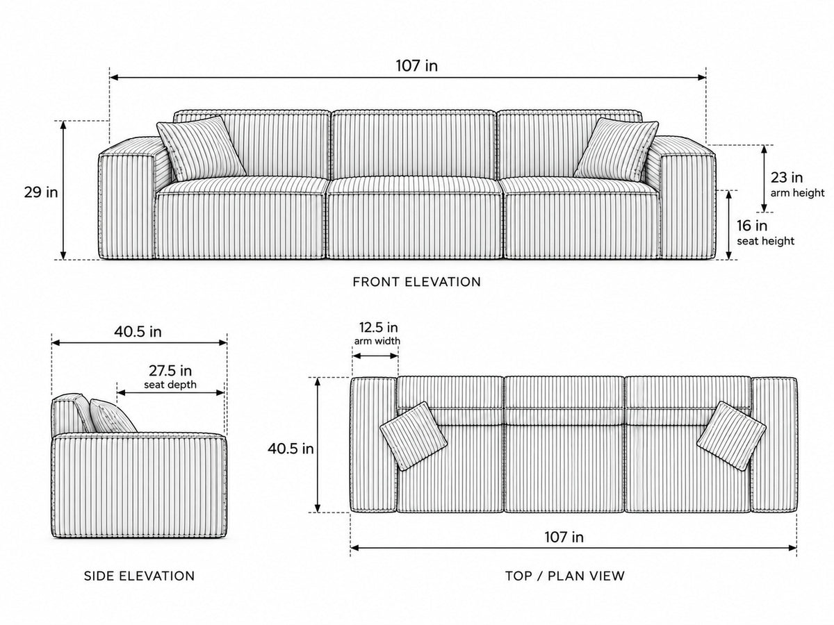 Domino dimensions
