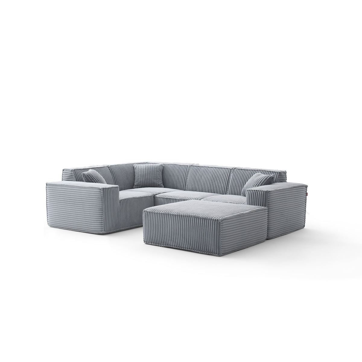Silver Birch | Domino Ottoman