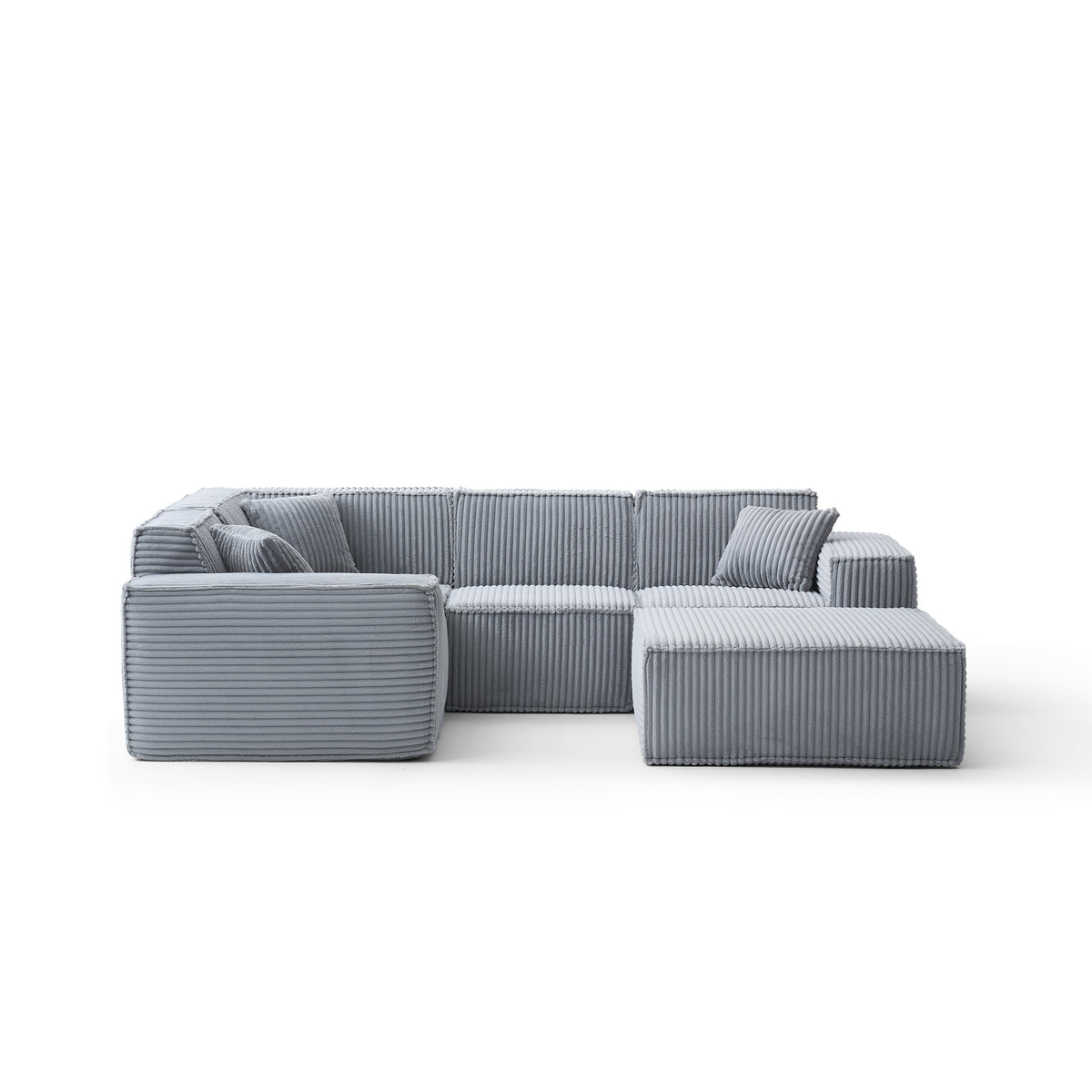 Silver Birch | Domino Ottoman