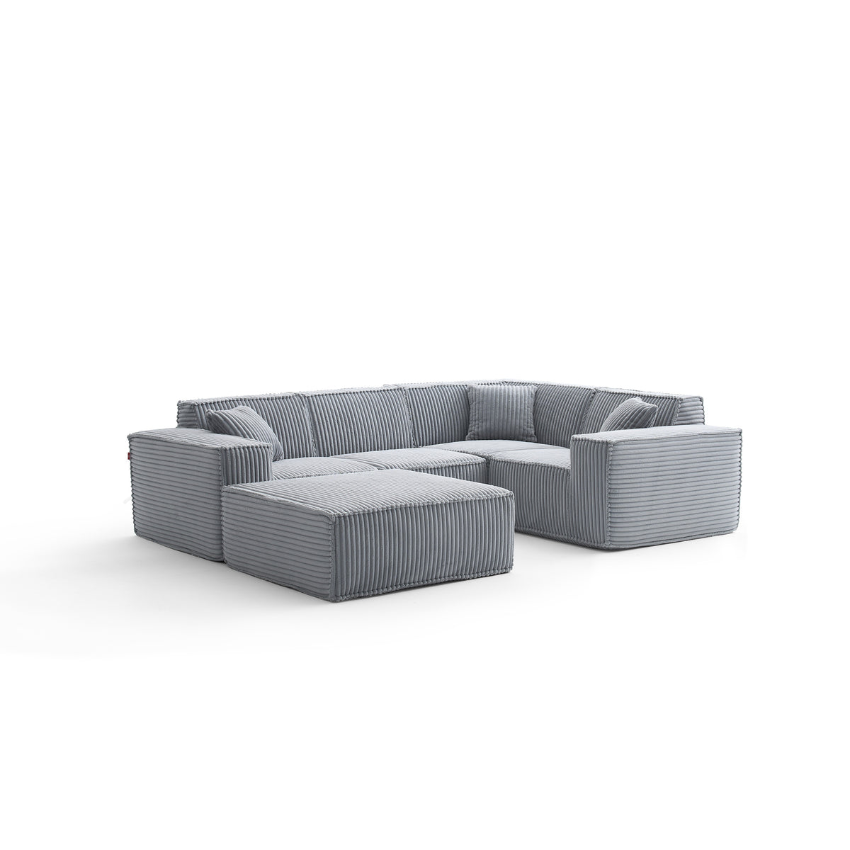 Silver Birch | Domino Ottoman