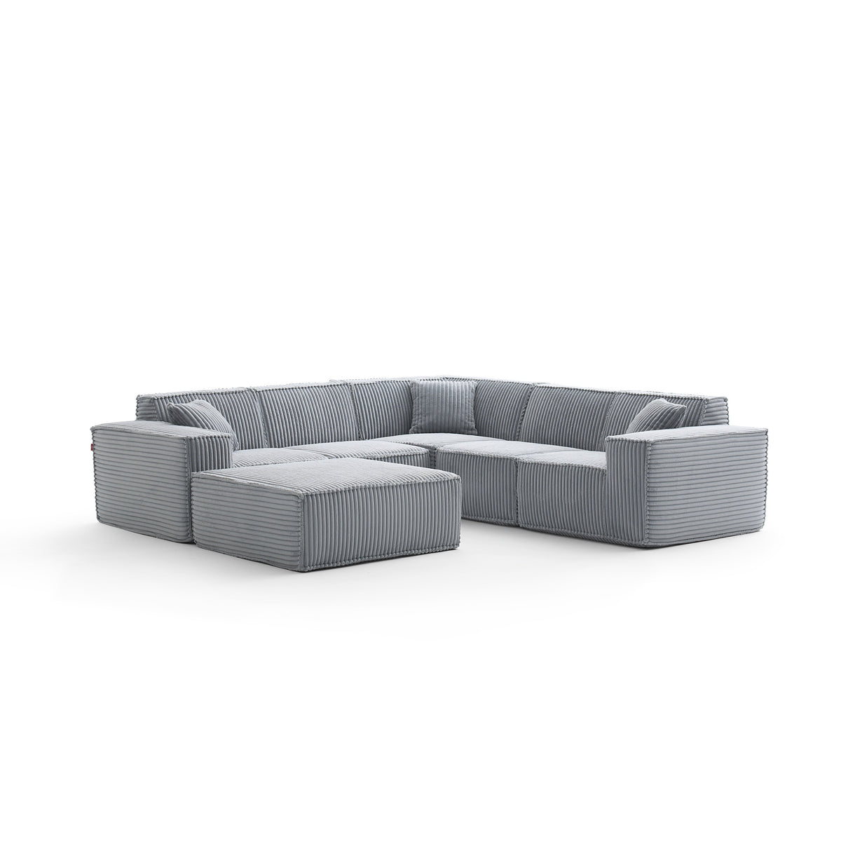 Silver Birch | Domino Ottoman