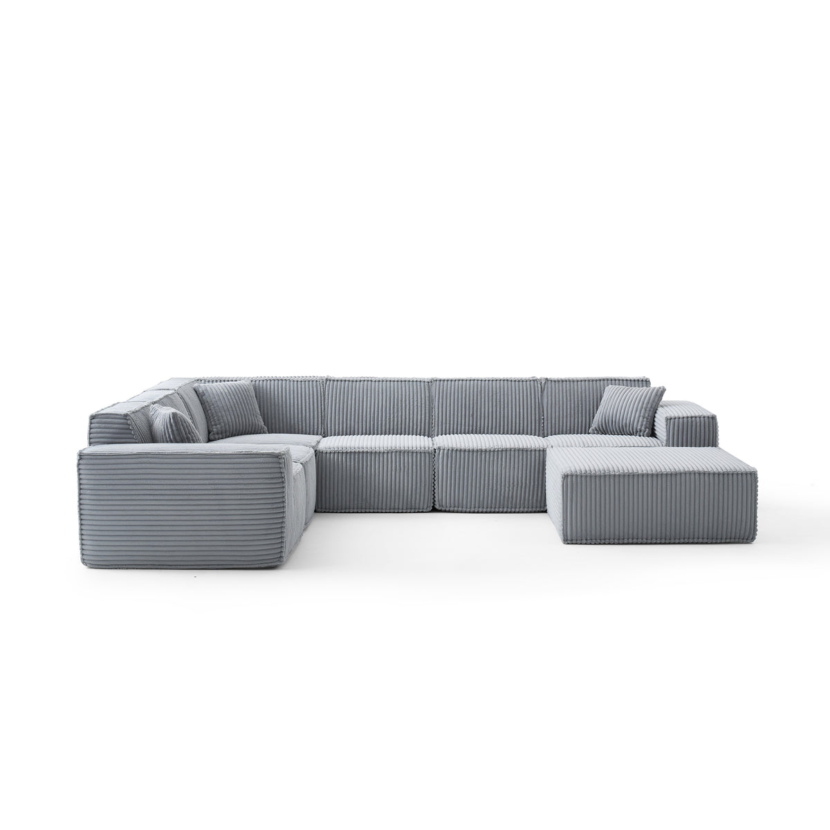 Silver Birch | Domino Ottoman