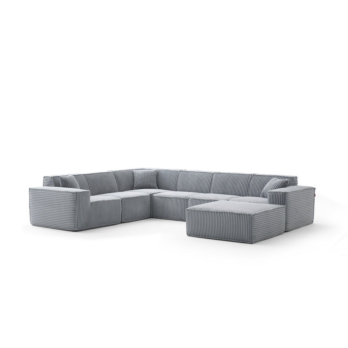 Silver Birch | Domino Ottoman