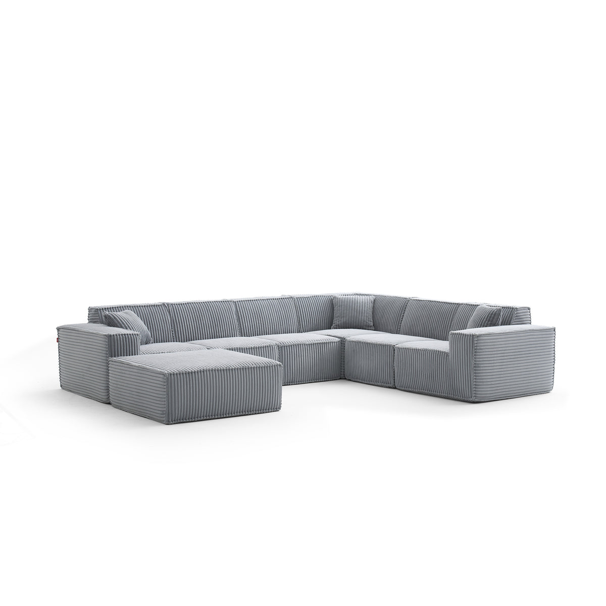 Silver Birch | Domino Ottoman