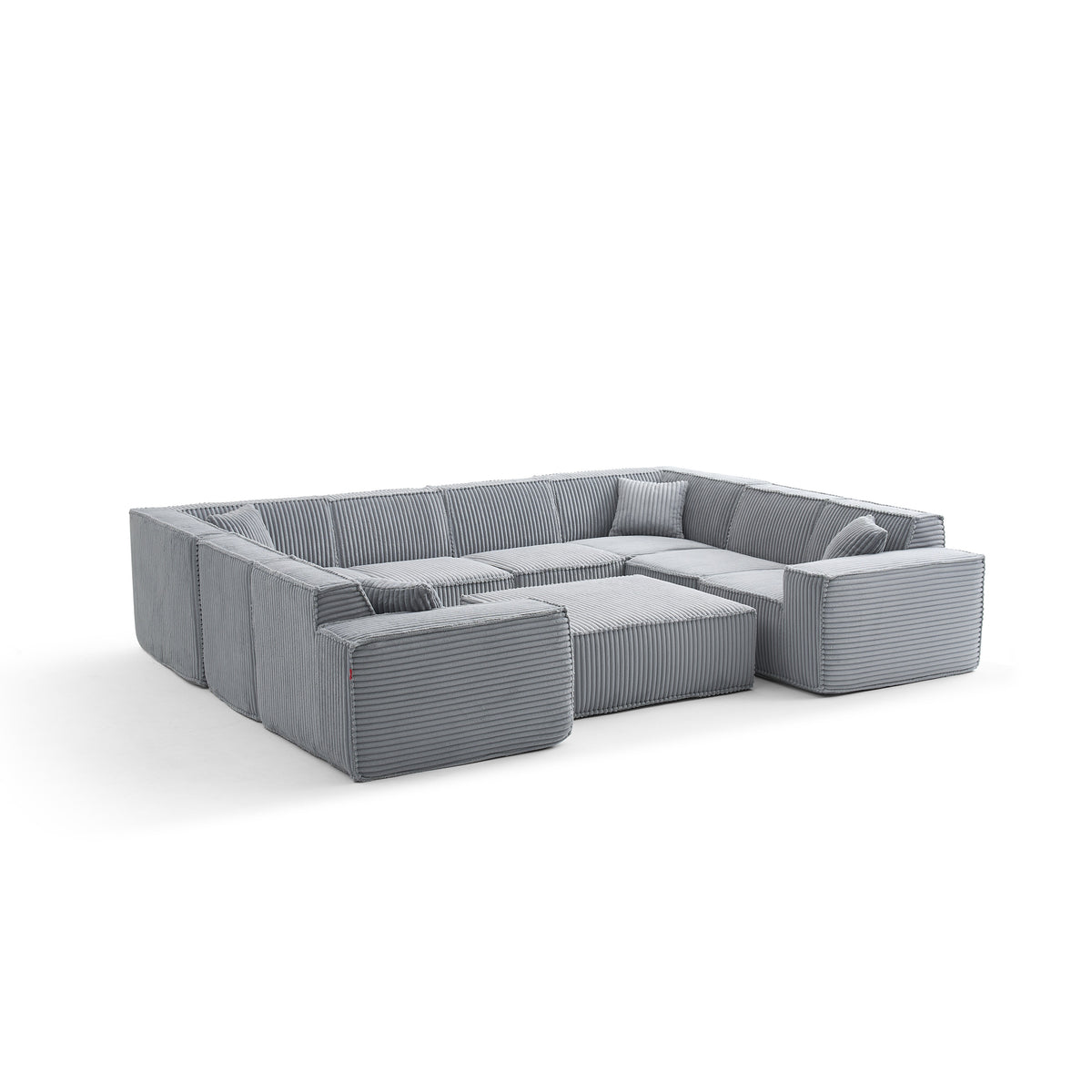 Silver Birch | Domino Ottoman