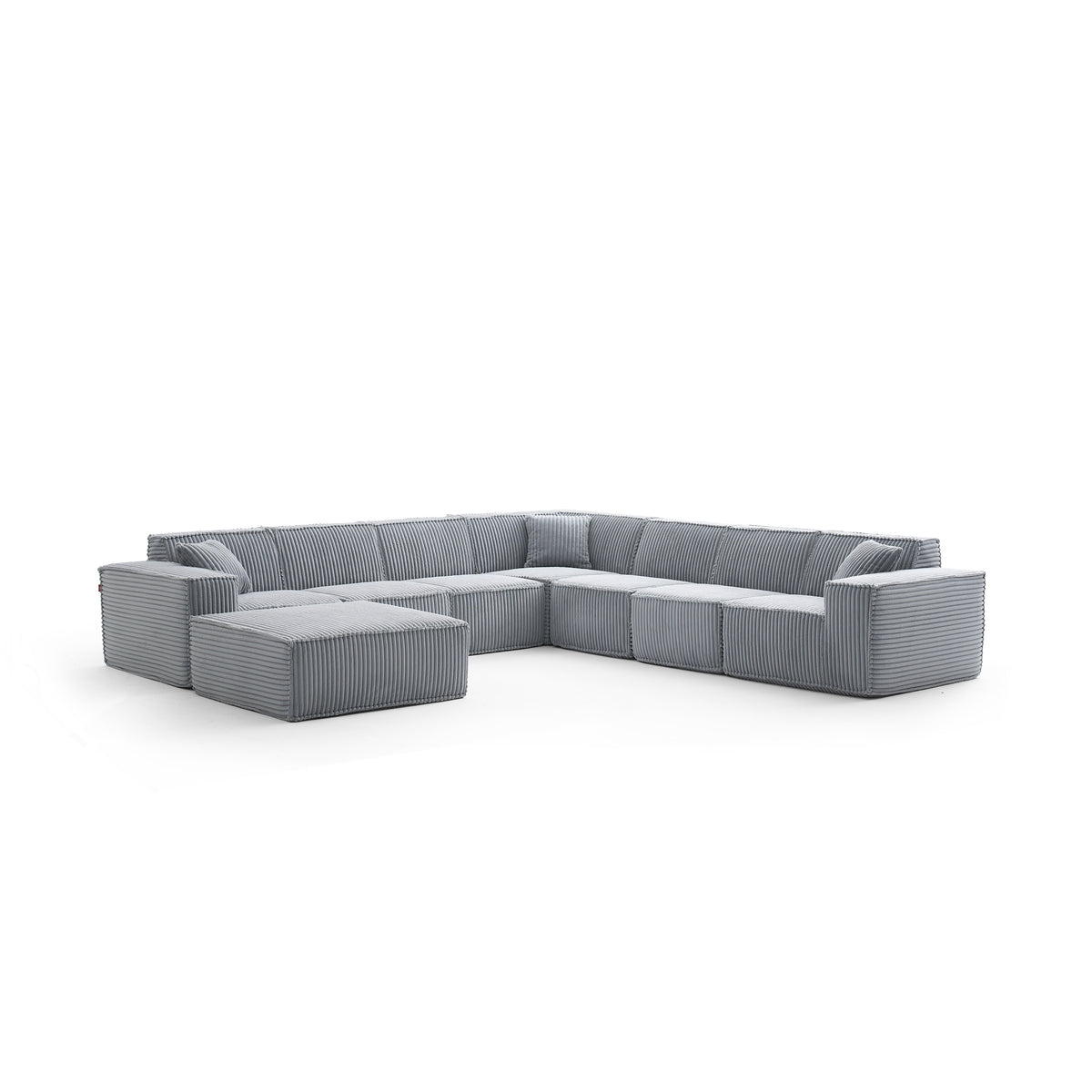 Silver Birch | Domino Ottoman