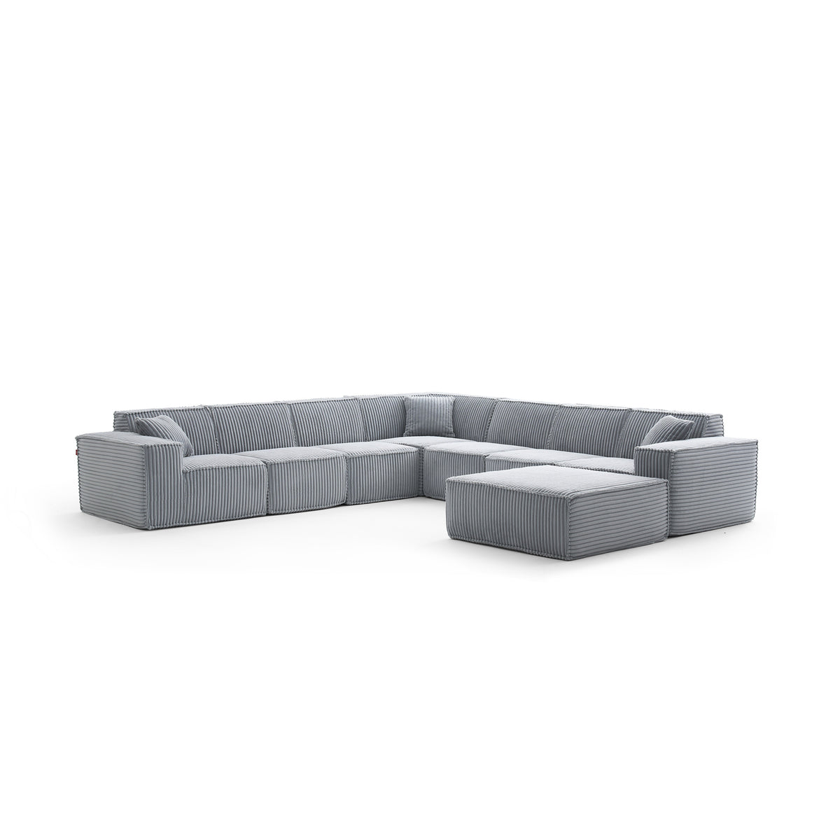 Silver Birch | Domino Ottoman