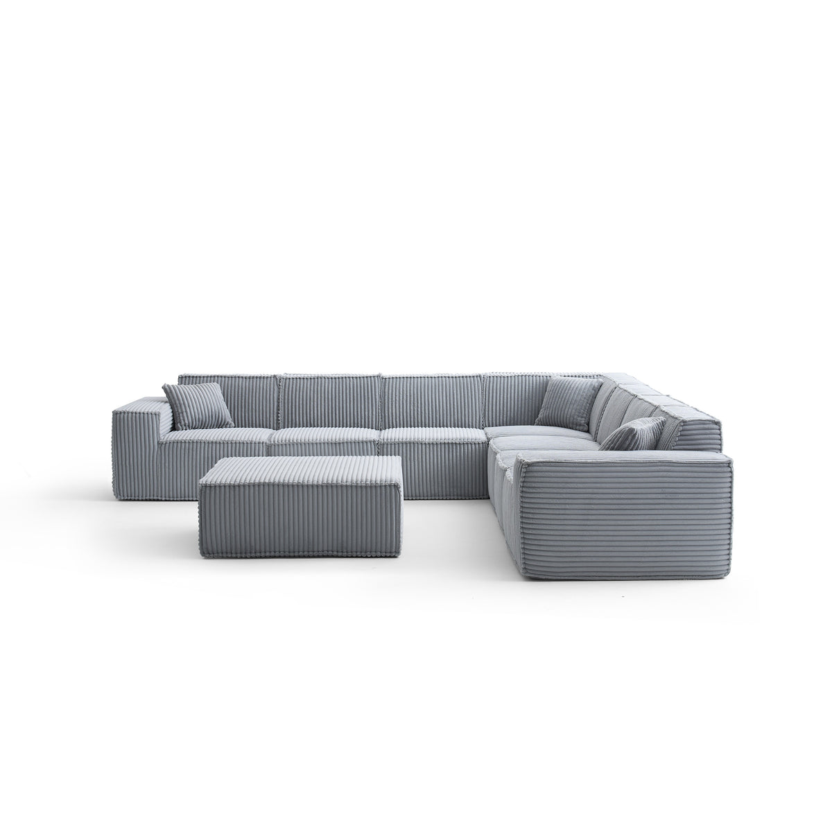 Silver Birch | Domino Ottoman