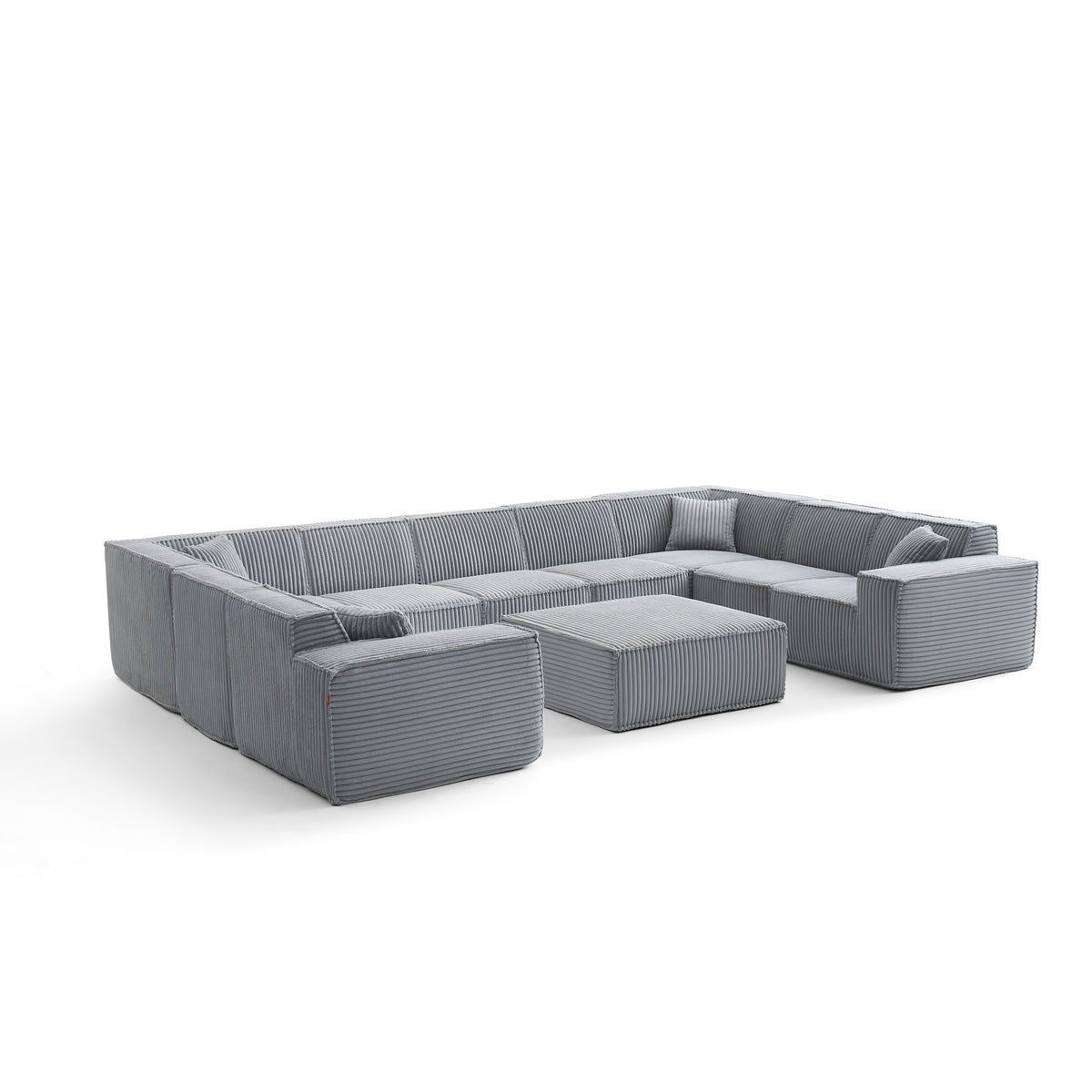 Silver Birch | Domino Ottoman