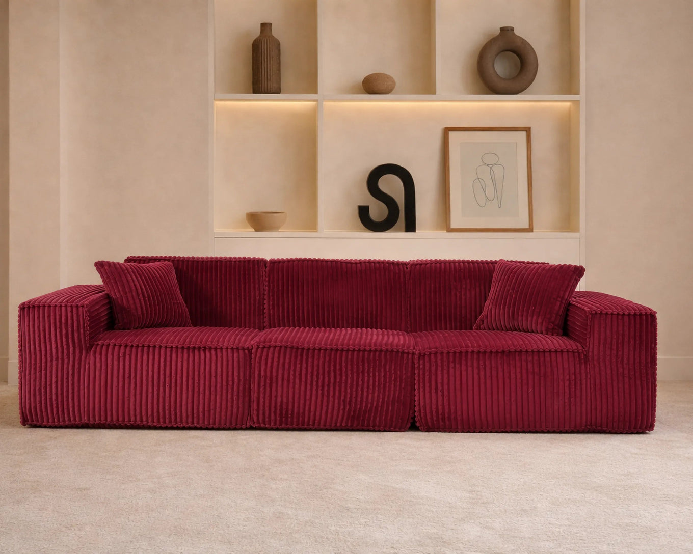 Puffy Domino Three Seater