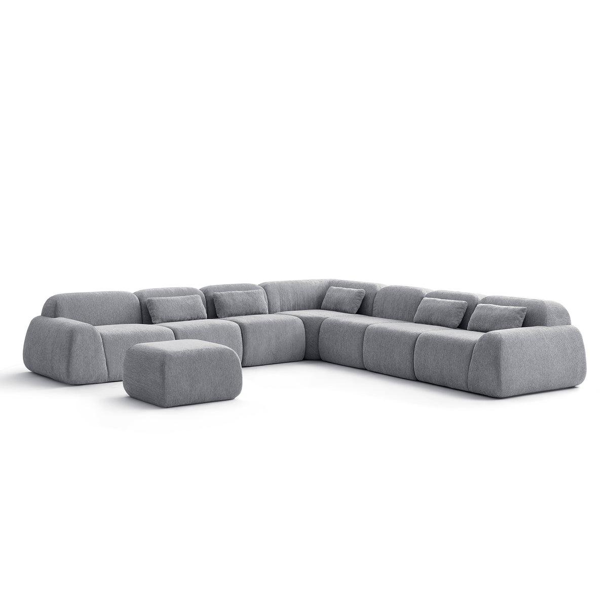 Silver Birch | Pearl Ottoman