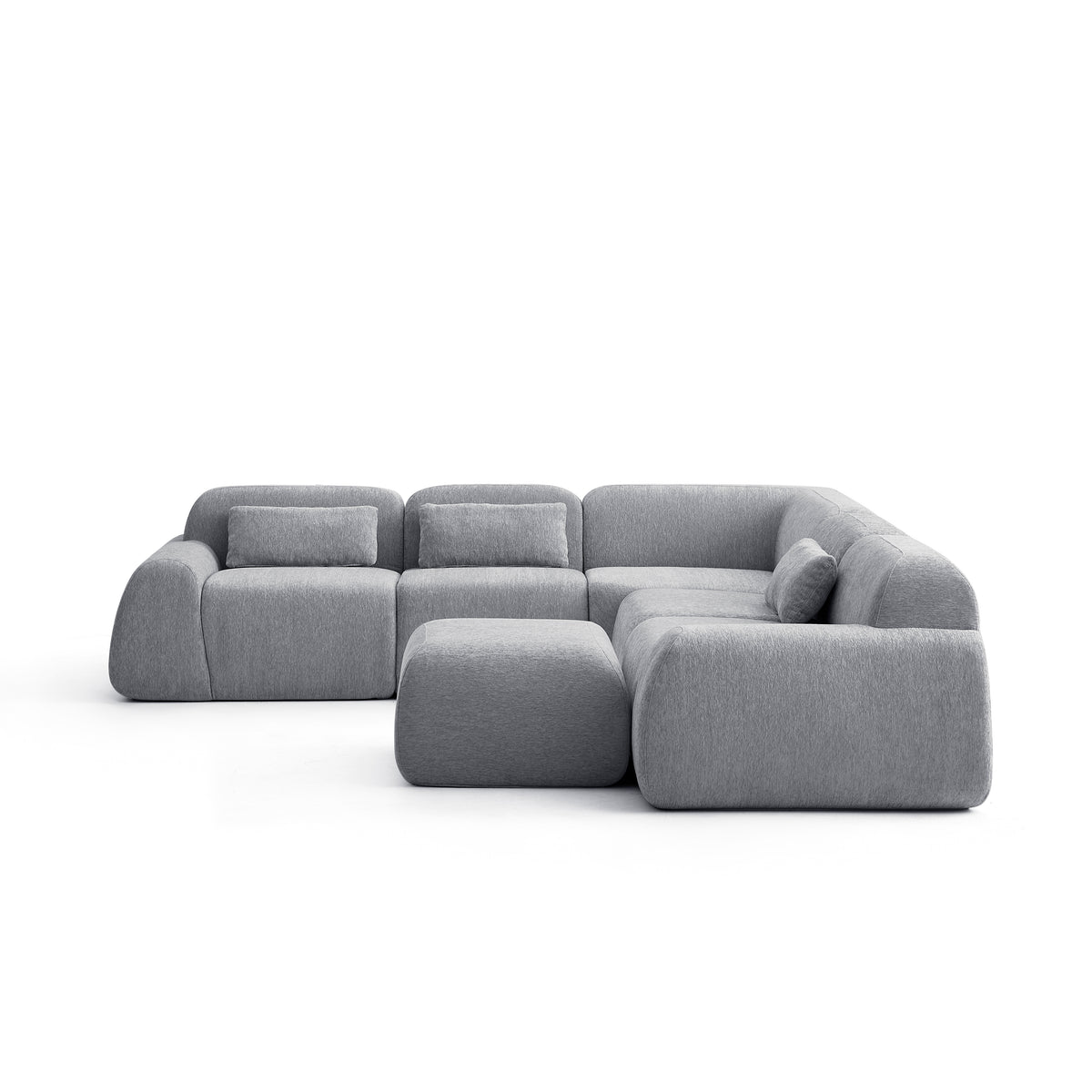Silver Birch | Pearl Ottoman